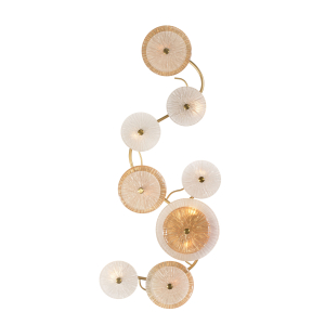 W2895A/9 SPRAY PAINT BRASS+CLEAR+AMBER (1) Настенный светильник  NW