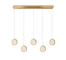 D2061-DW-L5 BRASS (1) Люстра NW
