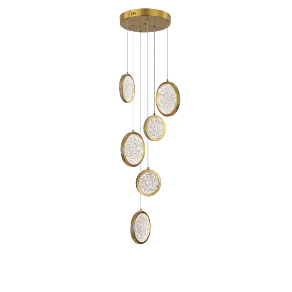 D2061-DW-6 BRASS (1) Люстра NW