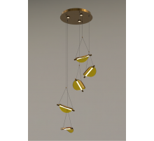 20124MD-45 AMBER GLASS (1) Люстра NW