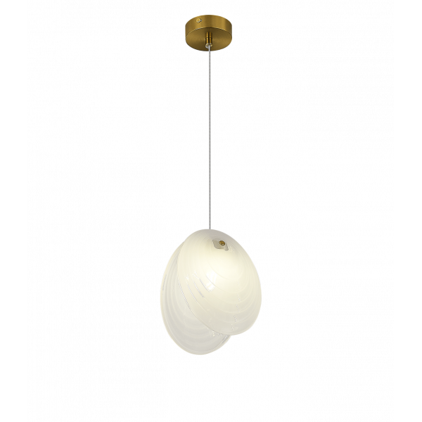 2814-DW-1 BRASS CANOPY+WHITE (1) Люстра NW #