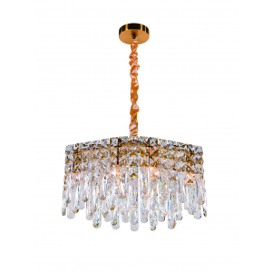 5611P/6A PLATING BRASS+CLEAR (1) Люстра NW