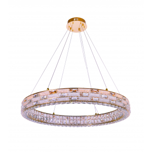 6014E/80W GOLD+CLEAR (1) Люстра NW