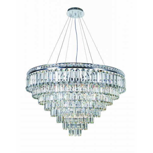 2796R/18A CHROME+CLEAR (1) Люстра (в 2-х коробках) NW 2796R/18A CHROME+CLEAR (1) Люстра (в 2-х коробках) NW