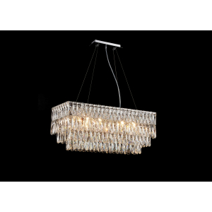 NW075-L800*W300*H340 RECTANGLE CHROME (1) Люстра NW