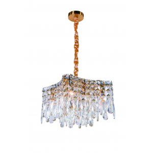 5611P/8A PLATING BRASS+CLEAR (1) Люстра NW