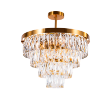 2431P/8A PT BRS+CL (1) Люстра NW