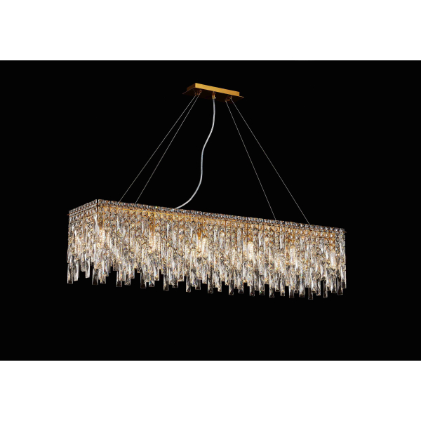 F52-L1200*W280*H270(1200) GOLD BRONZE (1) Люстра (в 2-х коробках) NW