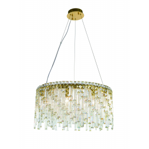 6073P/9A PLATING BRASS+CLEAR (1) Люстра NW