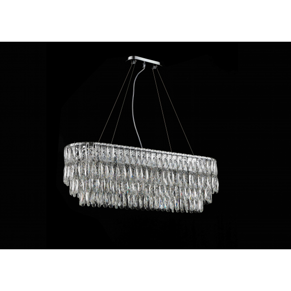 NW075-L1000*W300*H340 CHROME OVAL (1) Люстра (в 2-х коробках) NW