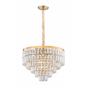 2752P/10A PLATING BRASS+CLEAR (1) Люстра NW