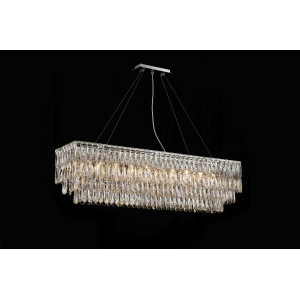 NW075-L1200*W300*H340 RECTANGLE CHROME (1) Люстра (в 2-х коробках) NW