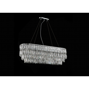 NW075-L1200*W300*H340 CHROME OVAL (1) Люстра (в 2-х коробках) NW