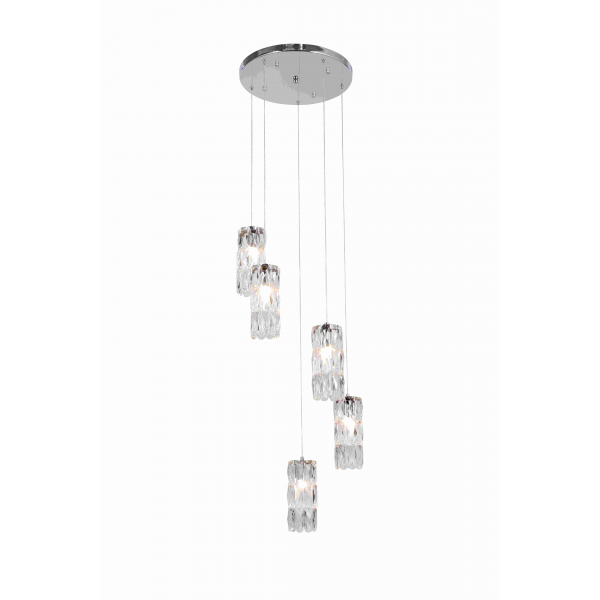 5076-5CR CHROME+CLEAR (1) Люстра NW # 5076-5CR CHROME+CLEAR (1) Люстра NW #