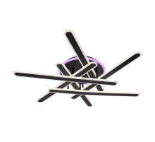 A809/6 BK+RGB (1) Люстра MN (RL)