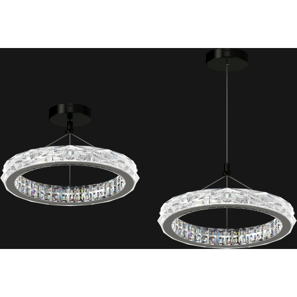 1001-500P BK+CR (1) Люстра RL