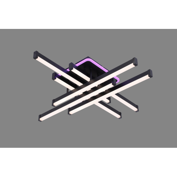 L061/3+3 BK+RGB (1) Люстра MN