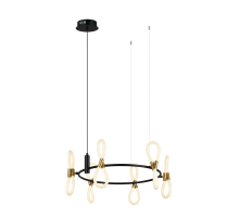 8379MDM-6 BK+GD BLACK+WHITE (1) Люстра NW