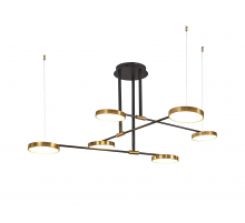 8028DW/6 BRASS+BLACK (1) Люстра (NW)