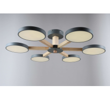 18027STD/6 GREY+WOOD+WHITE (1) Люстра NW