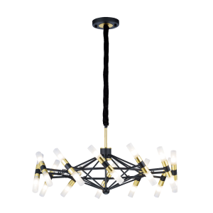 81918/24 BLACK+IMITATED GOLD (1) Люстра NW