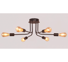 PD-LED-LINE4-R001-E27*6 BK (1) Люстра NW