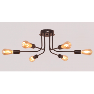 PD-LED-LINE4-R001-E27*6 BK (1) Люстра NW