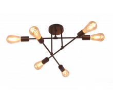 PD-LED-LINE3-R001-E27*6 BK (1) Люстра NW