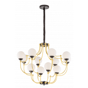 81822/8+4 BLACK+IMITATED GOLD (1) Люстра NW