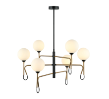 4927MDM/6 BK+BRO (1) Люстра NW