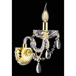 6601/1G GOLD+CLEAR (1/10) Настенный светильник NW