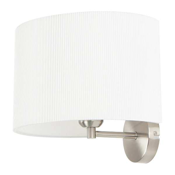 6049AWL SATIN NICKEL+WHITE (1/12) Настенный светильник NW