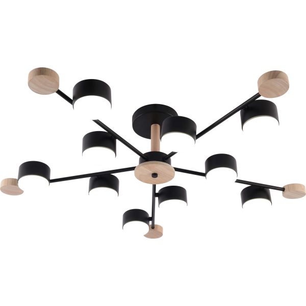 GX3751-10 BK+WOOD (1) Люстра RL