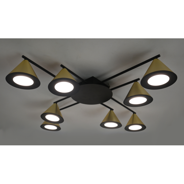 PRD-C 0075B-8 BK+GD (1) Люстра RL