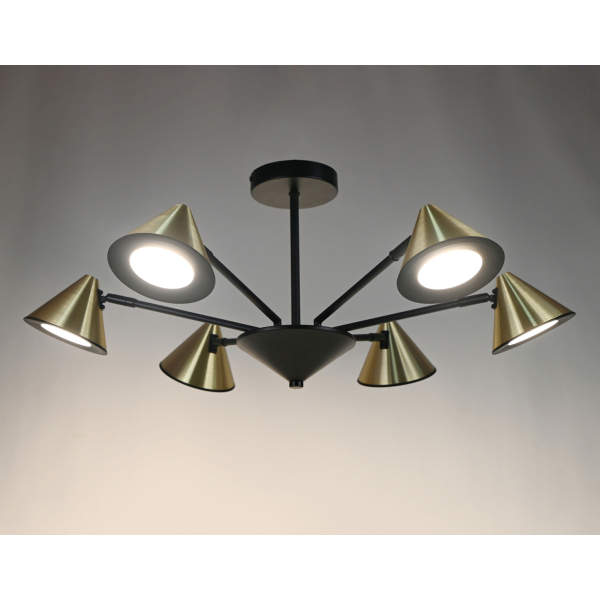 PRD-C 0775D-6 BK+GD (1) Люстра RL