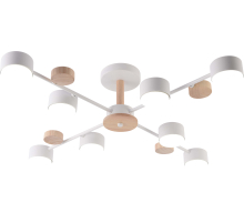 GX3758-8 WT+WOOD (1) Люстра RL