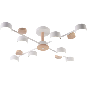 GX3758-8 WT+WOOD (1) Люстра RL