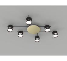 CL-BRIGHT-R001-GX53*6 BK (1) Люстра NW #