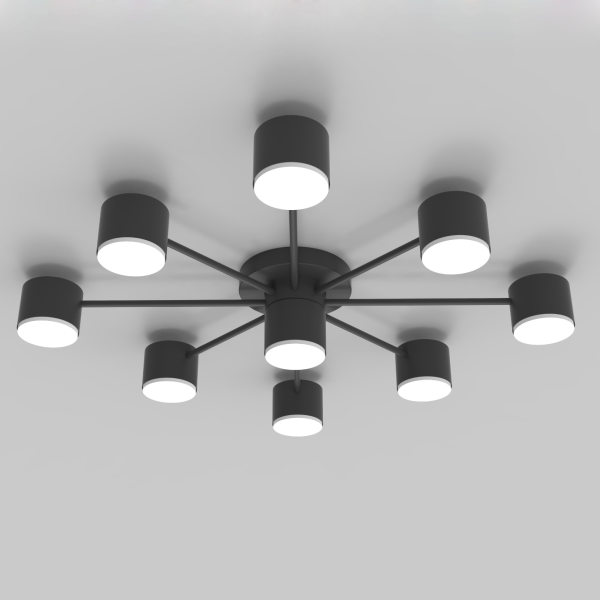 CL-BLACK DOT-R001-GX53*9 BK (1) Люстра NW #