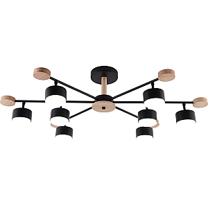 GX3756-8 BK+WOOD (1) Люстра RL