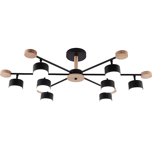 GX3756-8 BK+WOOD (1) Люстра RL