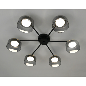 PRD-C 1158-6 BK+SMOKE (1) Люстра RL