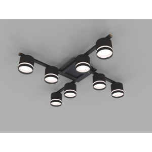 CL-DOT-R001-GX53*8 BK (1) Люстра NW #