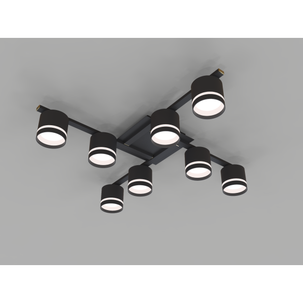 CL-DOT-R001-GX53*8 BK (1) Люстра NW #