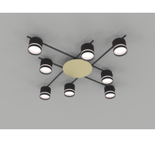 CL-BRIGHT-R001-GX53*8 BK (1) Люстра NW #