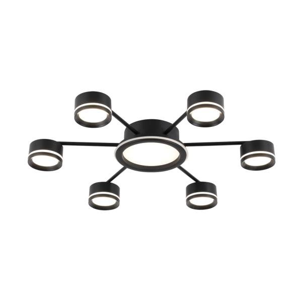 9502/6+1 BLACK (1) Люстра (RL)