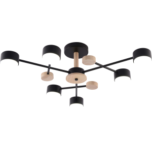 GX3753-6 BK+WOOD (1) Люстра RL