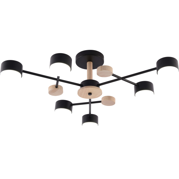 GX3753-6 BK+WOOD (1) Люстра RL