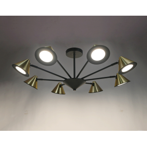 PRD-C 0775D-8 BK+GD (1) Люстра RL