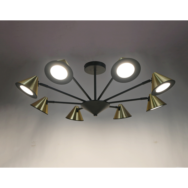 PRD-C 0775D-8 BK+GD (1) Люстра RL